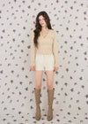 CABLE HOODIE MINI KNIT