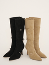 Strap belt long boots