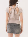 French sleeve bijou tee