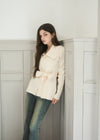 WAIST TIE KNIT JACKET