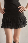 Cotton lace suède op