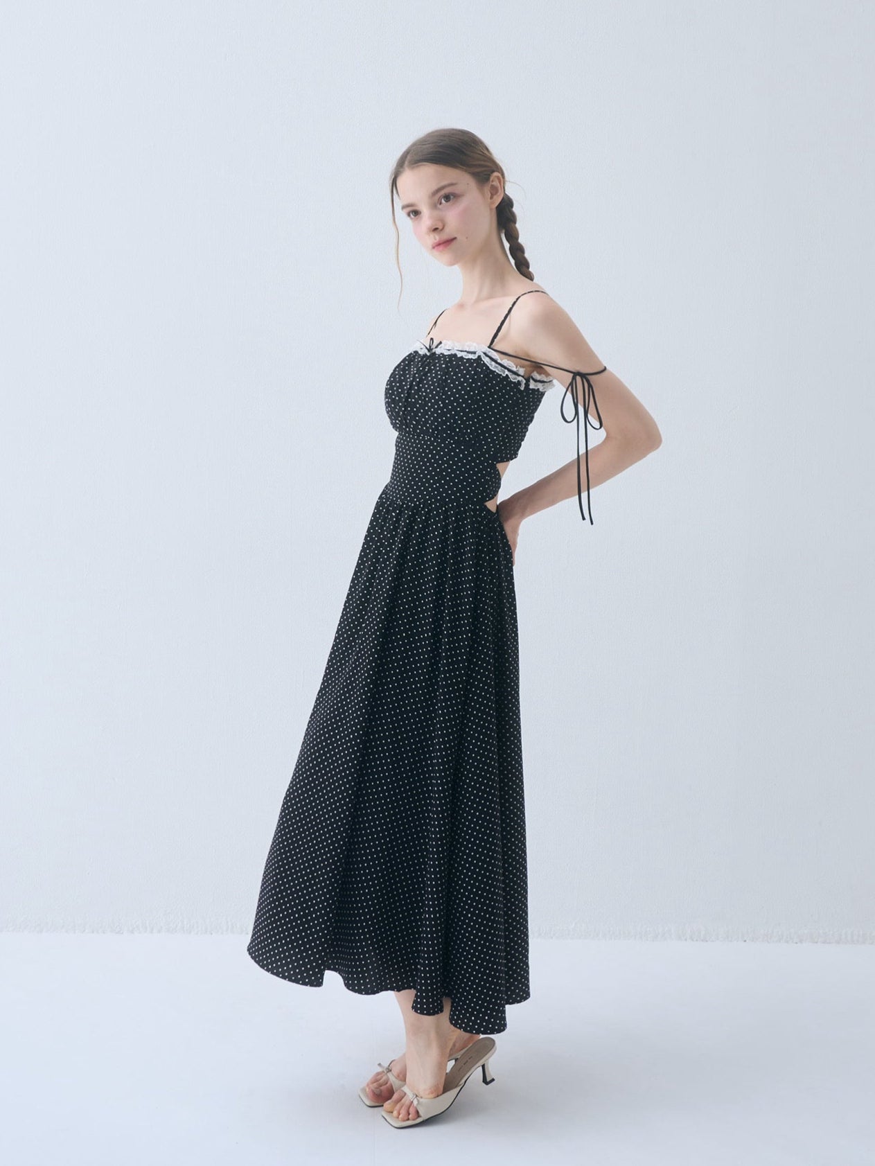 ワンピース YILON FRENCH DOT OP IVORY French dot op – YILON