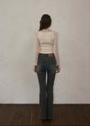 Flower lace blouse