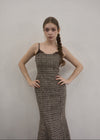 Tweed lace mermaid dress
