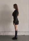 Crop suède jacket