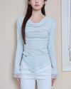 DRAPE LACE TEE