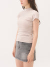 French sleeve bijou tee