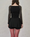 Flower lace blouse