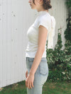 French sleeve bijou tee