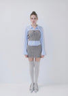 Cable bustier layered Set