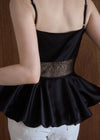 BALLOON LACE CAMI TOP