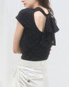 French sleeve bijou tee