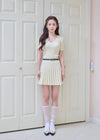 PLEATED KNIT OP