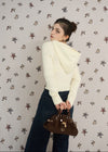 CABLE HOODIE MINI KNIT
