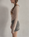 Full lace ribbon tee