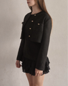 Crop suède jacket