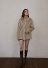 <予約商品>Waistmark eco fur coat