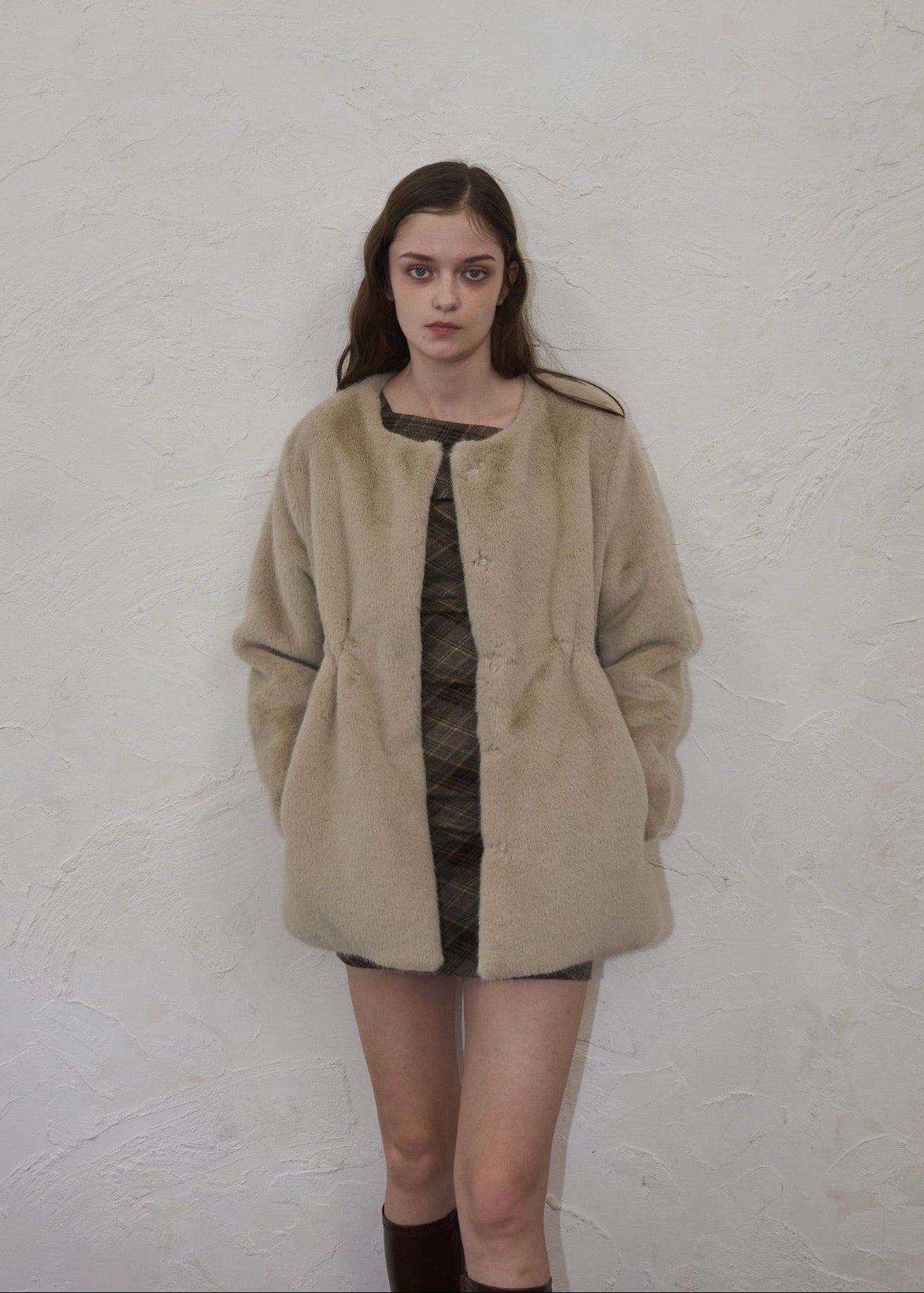 Waistmark eco fur coat – YILON