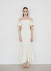 FEMININE COTTON MERMAID DRESS