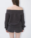 Off-shoulder sweat setup