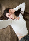 LACE RIBBON RIB TEE