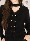 NAPOLEON BUTTON KNIT