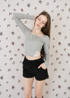 LACE RIBBON RIB TEE