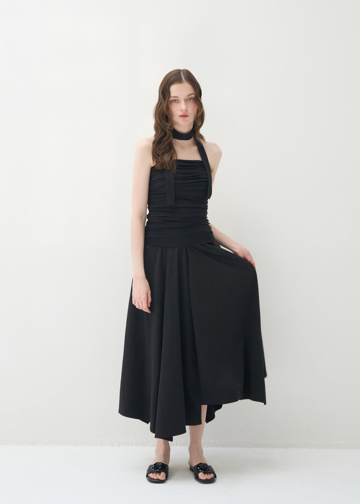 ワンピース yilon minute gather op GATHER BARE DRESS – YILON