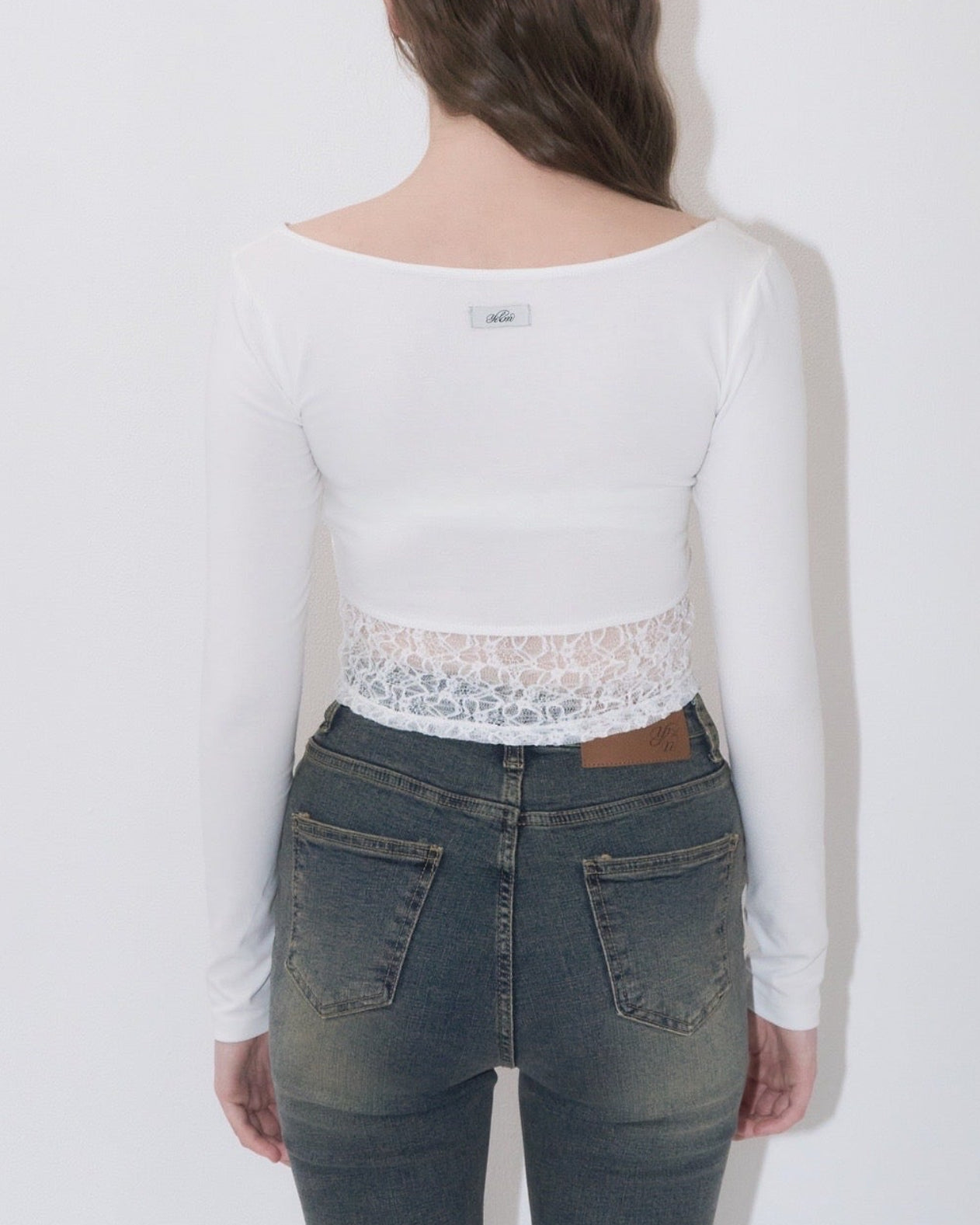 Gather lace tee – YILON