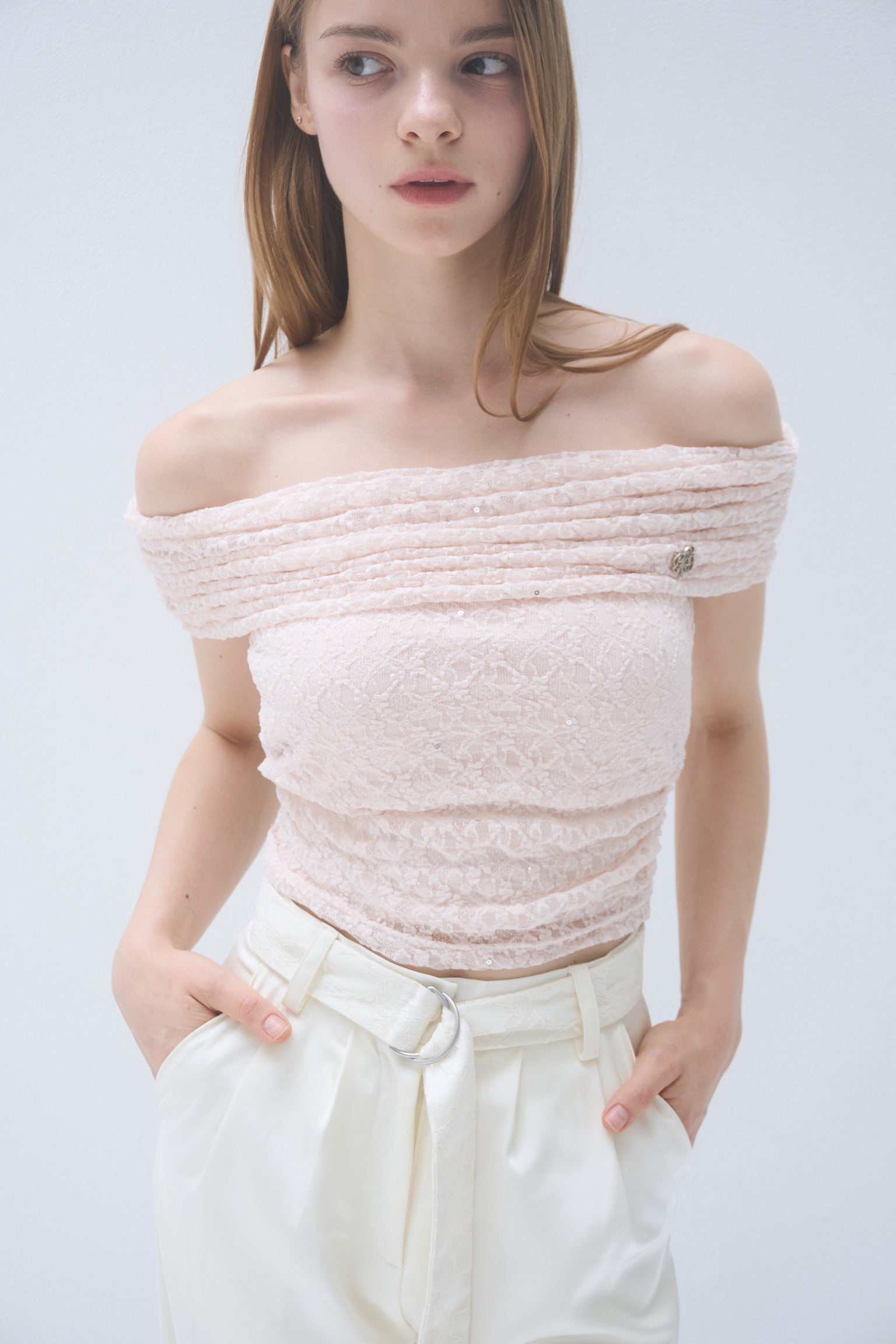 【新品】Yilon TWINKLE GATHER LACE BLOUSE Twinkle lace blouse – YILON