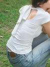 French sleeve bijou tee