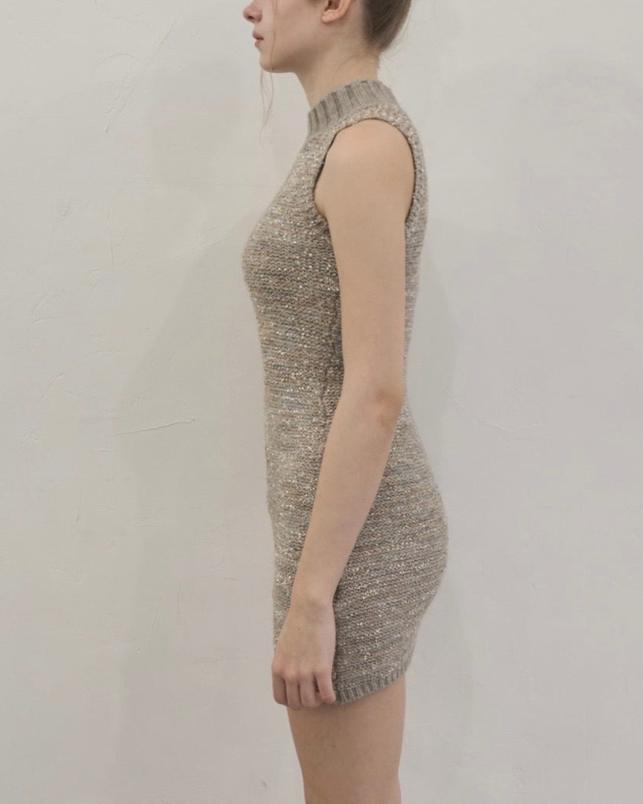 Mix yarn knit one-piece – YILON