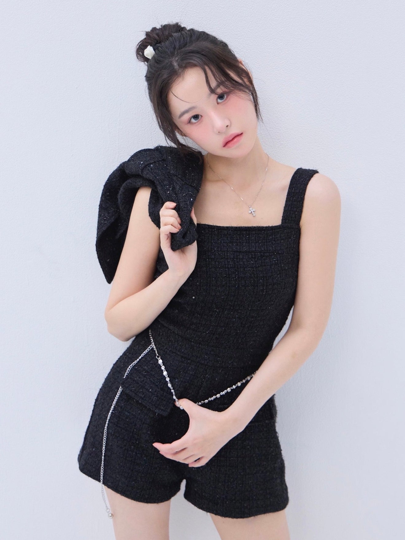 YILON TWINKLE TWEED ROMPERS ロンパース　ワンピース Twinkle tweed rompers – YILON