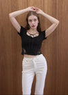 RIBBON LACE TEE
