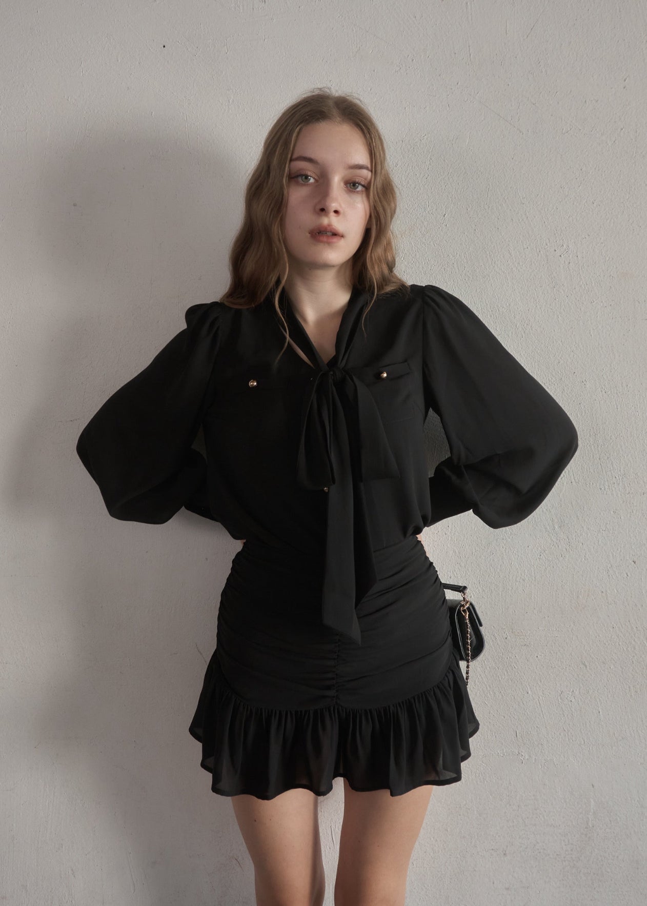 ワンピース YILON Bijou chiffon setup YILON イロン MADE Bijou chiffon setup - メルカリ