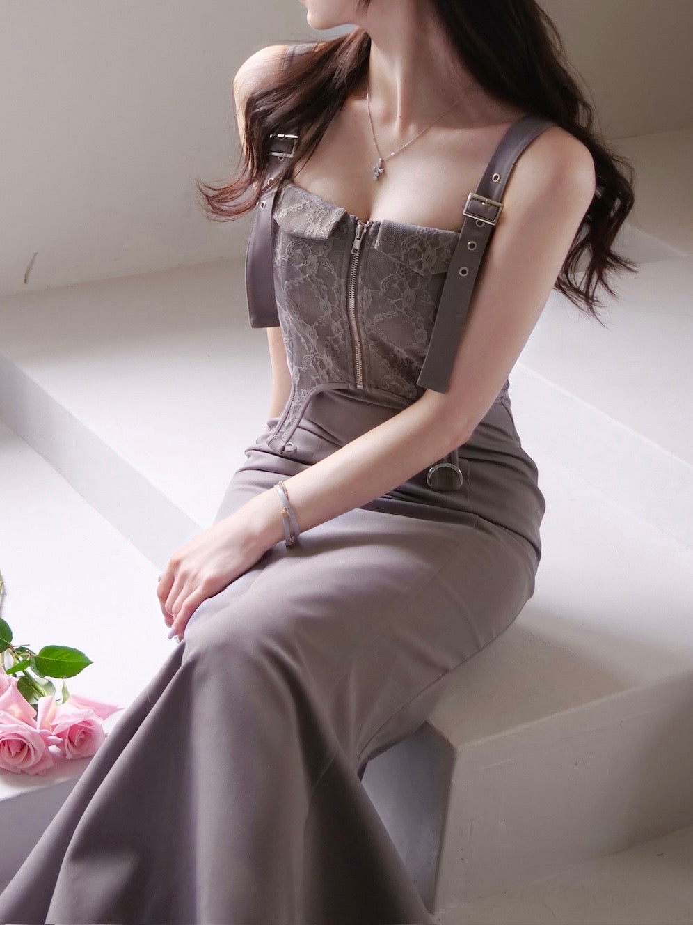 ワンピース YILON Romantic bustier dress m Romantic bustier dress – YILON