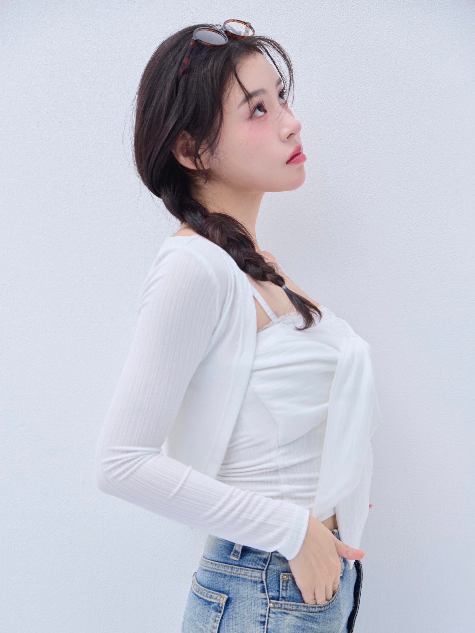 YILON イロン RIBBON CAMI SET TOPS WHITE Ribbon cami set tops – YILON