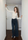 BACK RIBBON LACE TEE