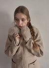 Fur collar classical coat