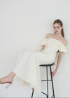 FEMININE COTTON MERMAID DRESS