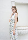 HALTER NECK TIERED MAXI DRESS