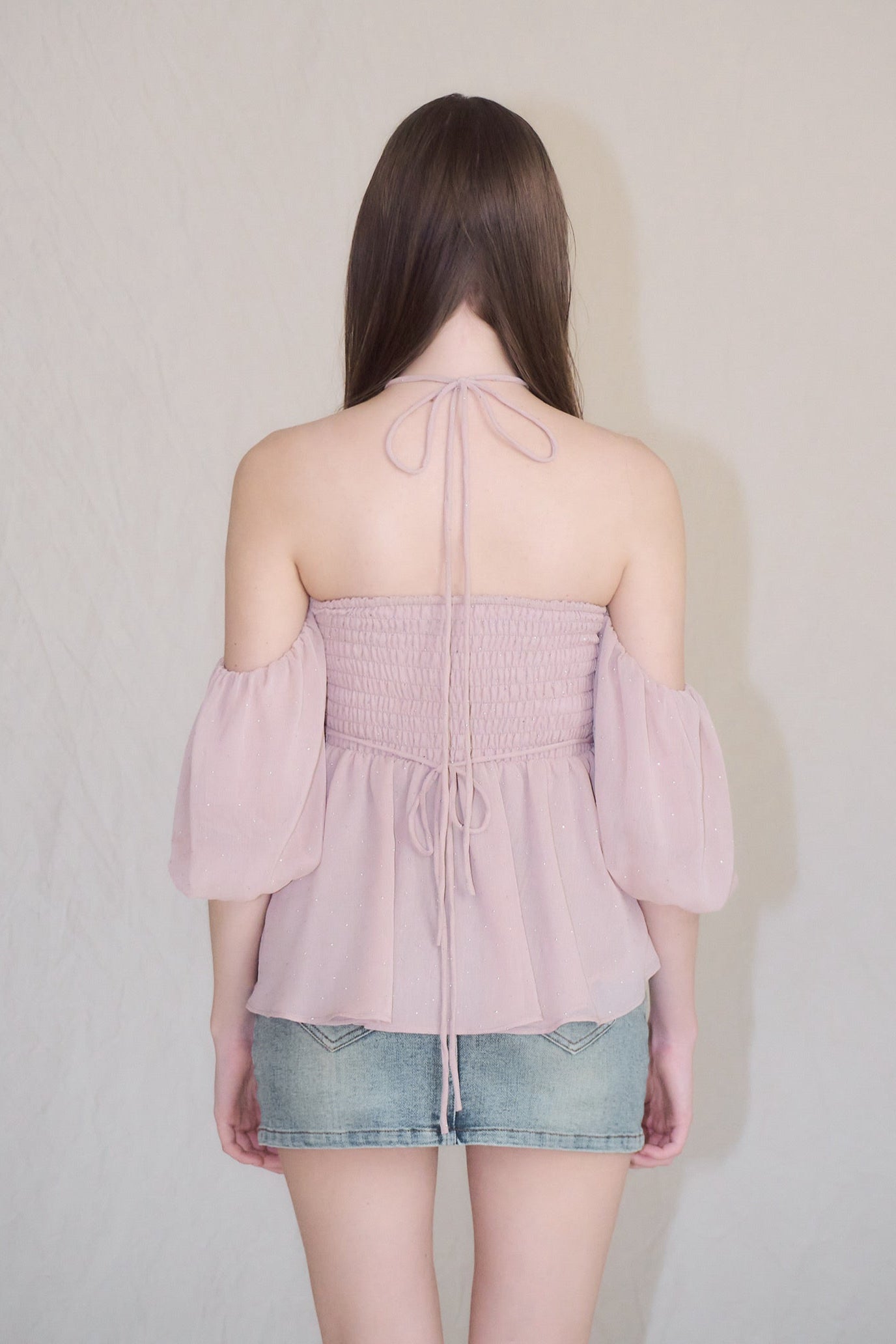 YILON イロン BIJOU OFFSHOULDER BLOUSE ピンク Bijou offshoulder blouse – YILON