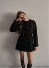 Fur collar classical coat