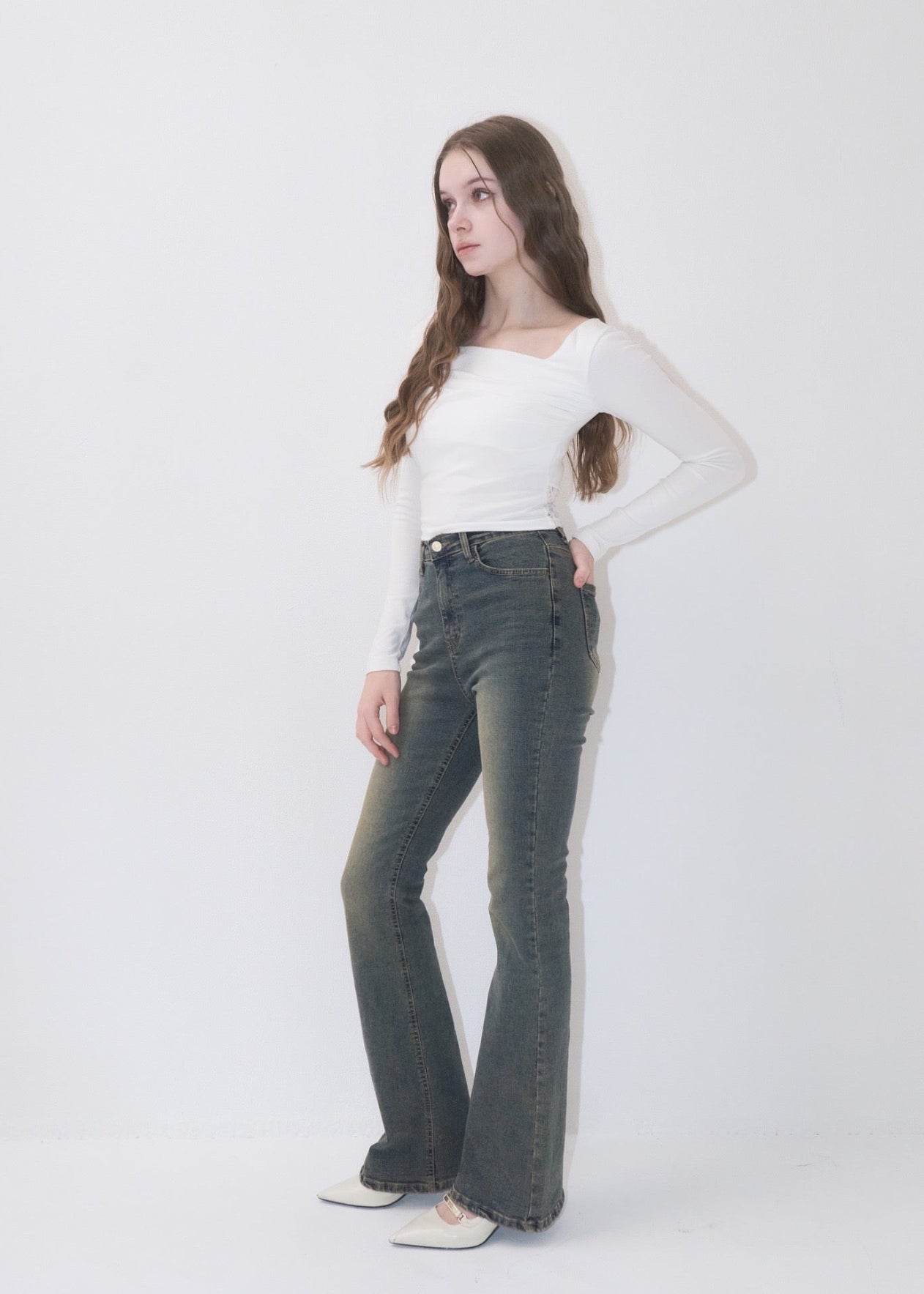 SEMI FLARE DENIM – YILON SEMI FLARE DENIM – YILON