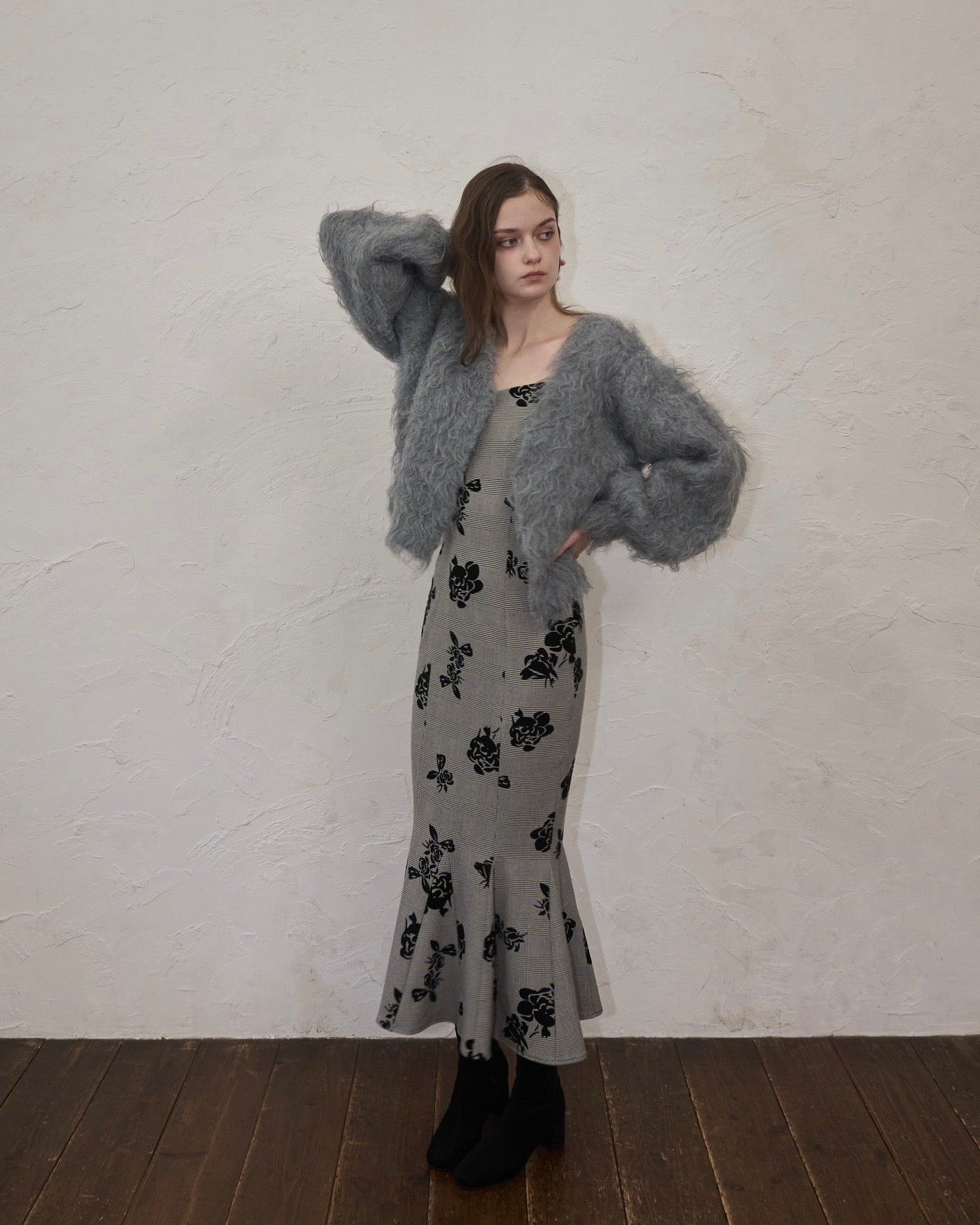 Shaggy drop cardigan – YILON