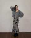 Shaggy drop cardigan