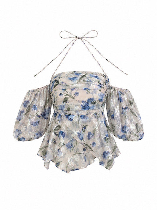 JOLI BOLD FLORAL BLOUSE
