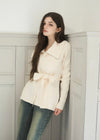WAIST TIE KNIT JACKET