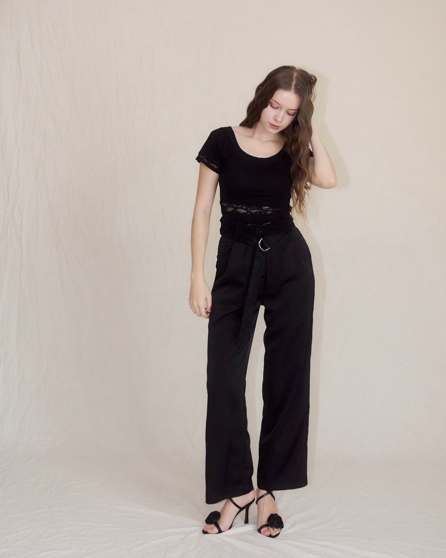 ロングレギンス付きハーフパンツ【AS】 | GOLDSTORE SIIILON 黒レース