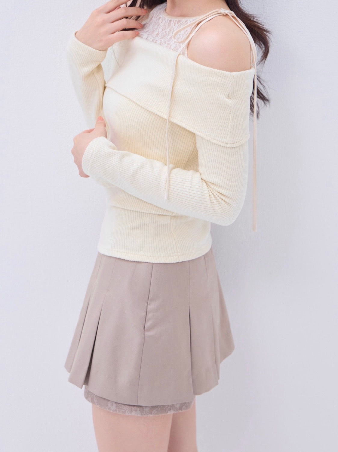 Lace pleats pants skirt – YILON